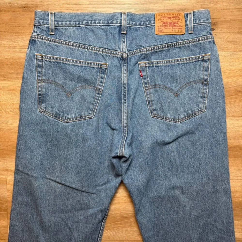 Vintage Levi's 505 Jeans Men 38x30 Blue‎ Regular Fit Straight Leg Denim (Tag40)